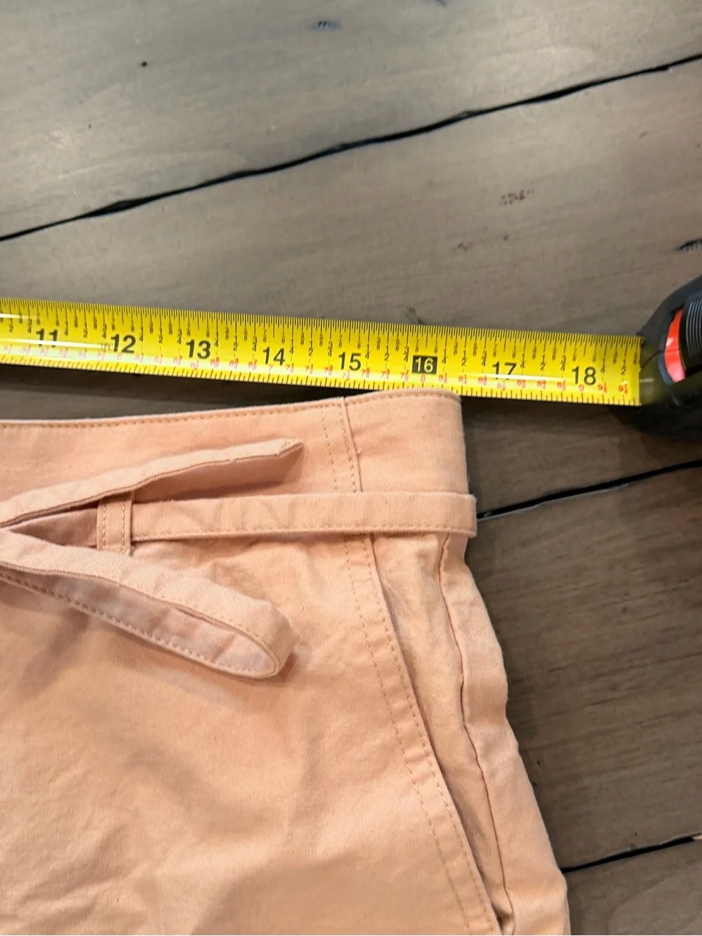 J Crew Camel Tie-Waist Belted 3 Short Cotton Linen  Blend Shorts Size 10 #416